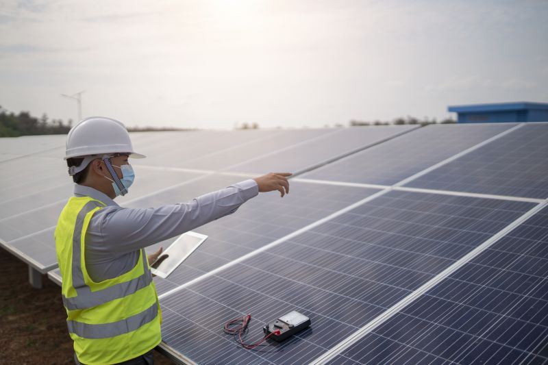 Home Solar Panels Installation detail